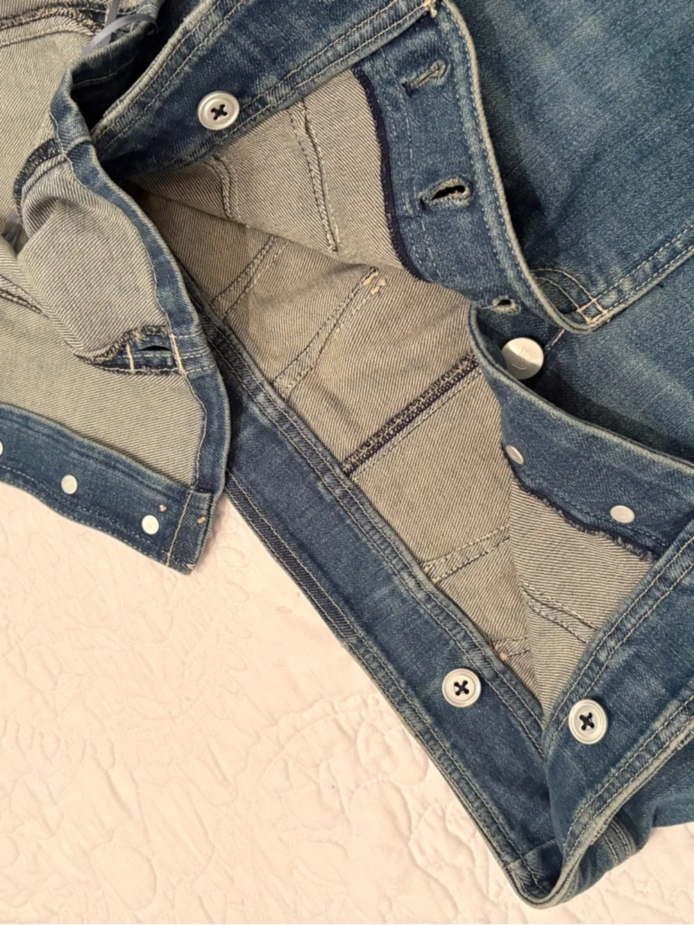 Anthropologie  Blue Denim High-Waist Women’s Jeans Dress/Skirt Set - Picture 4 of 6